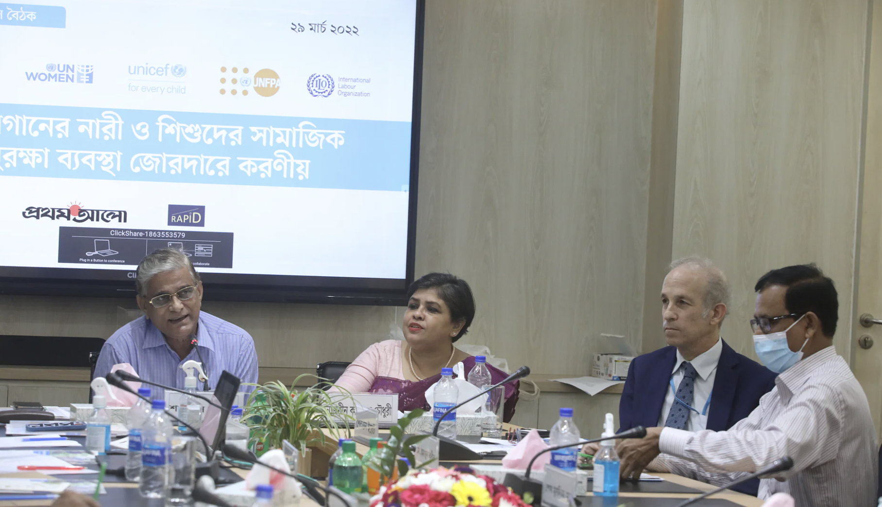State minister for planning Shamsul Alam speaks at the roundtable as chief guest File photo
