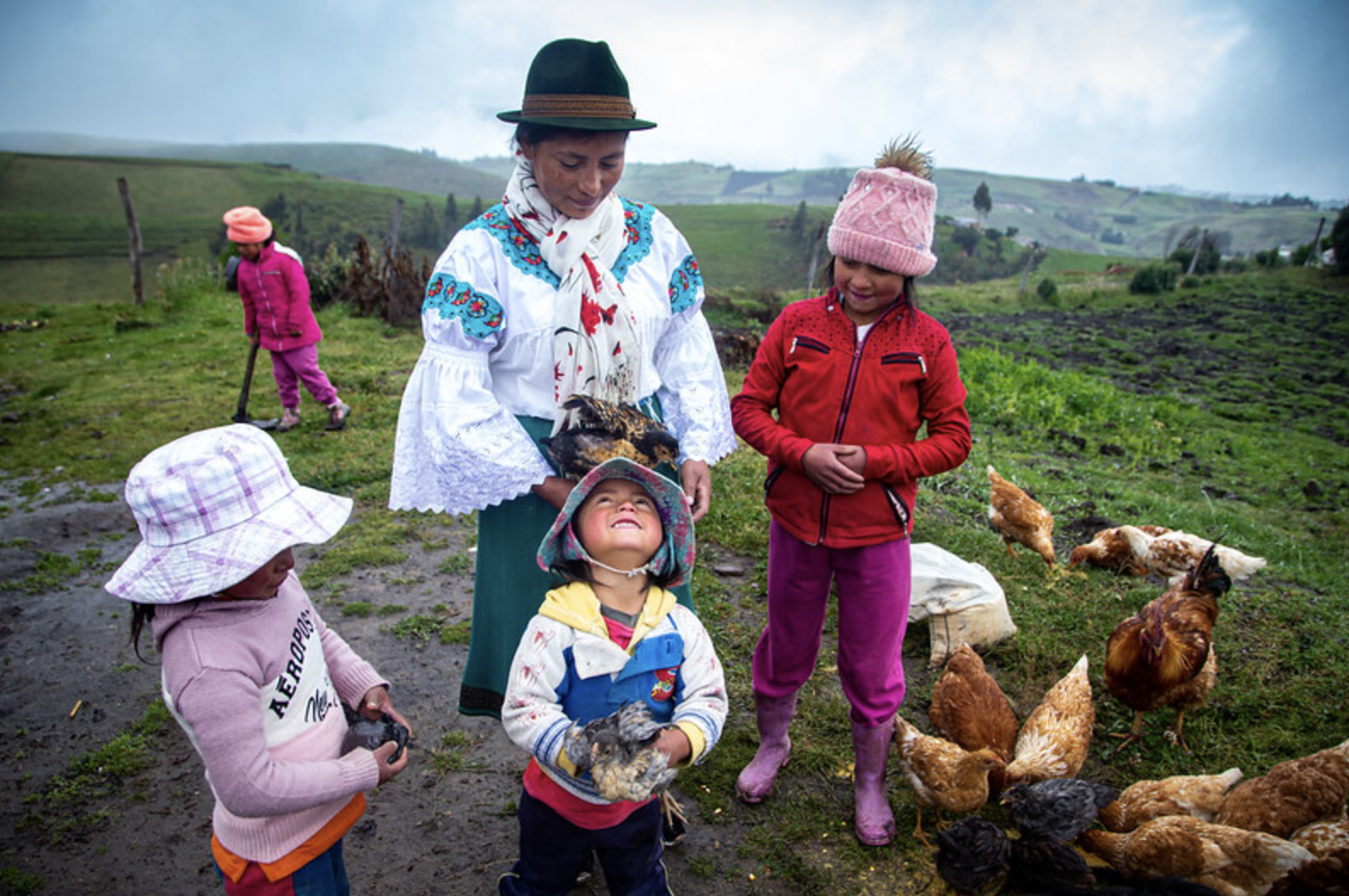 Caption: The first application of the INFF targets the financing of the Chronic Childhood Malnutrition Strategy, which support families like Rosa’s, who live in Pisambilla, in the province of Pichincha. Photo: UNICEF/ECU/2021/Vega